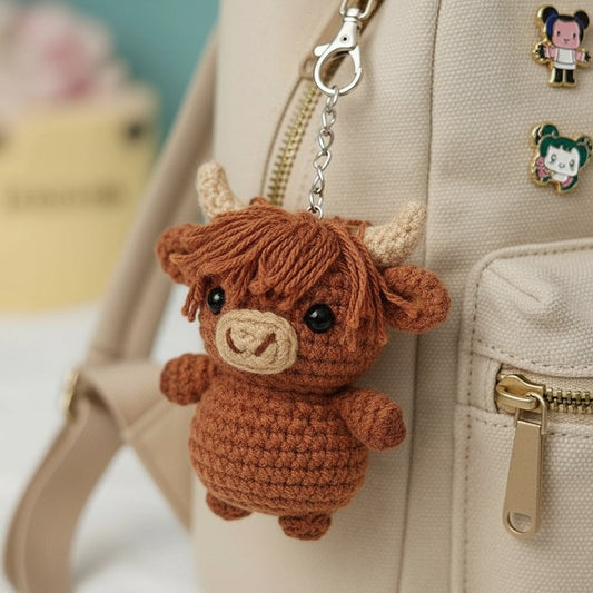 Highland Cow Bag Charm
